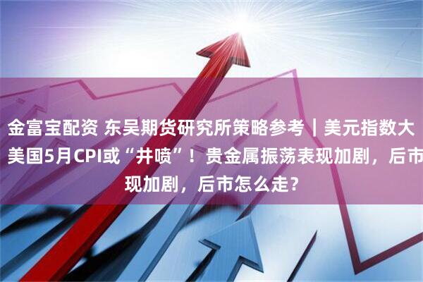 金富宝配资 东吴期货研究所策略参考｜美元指数大幅调整，美国5月CPI或“井喷”！贵金属振荡表现加剧，后市怎么走？