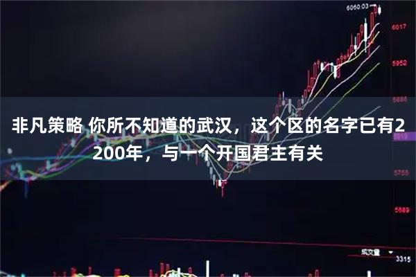 非凡策略 你所不知道的武汉，这个区的名字已有2200年，与一个开国君主有关